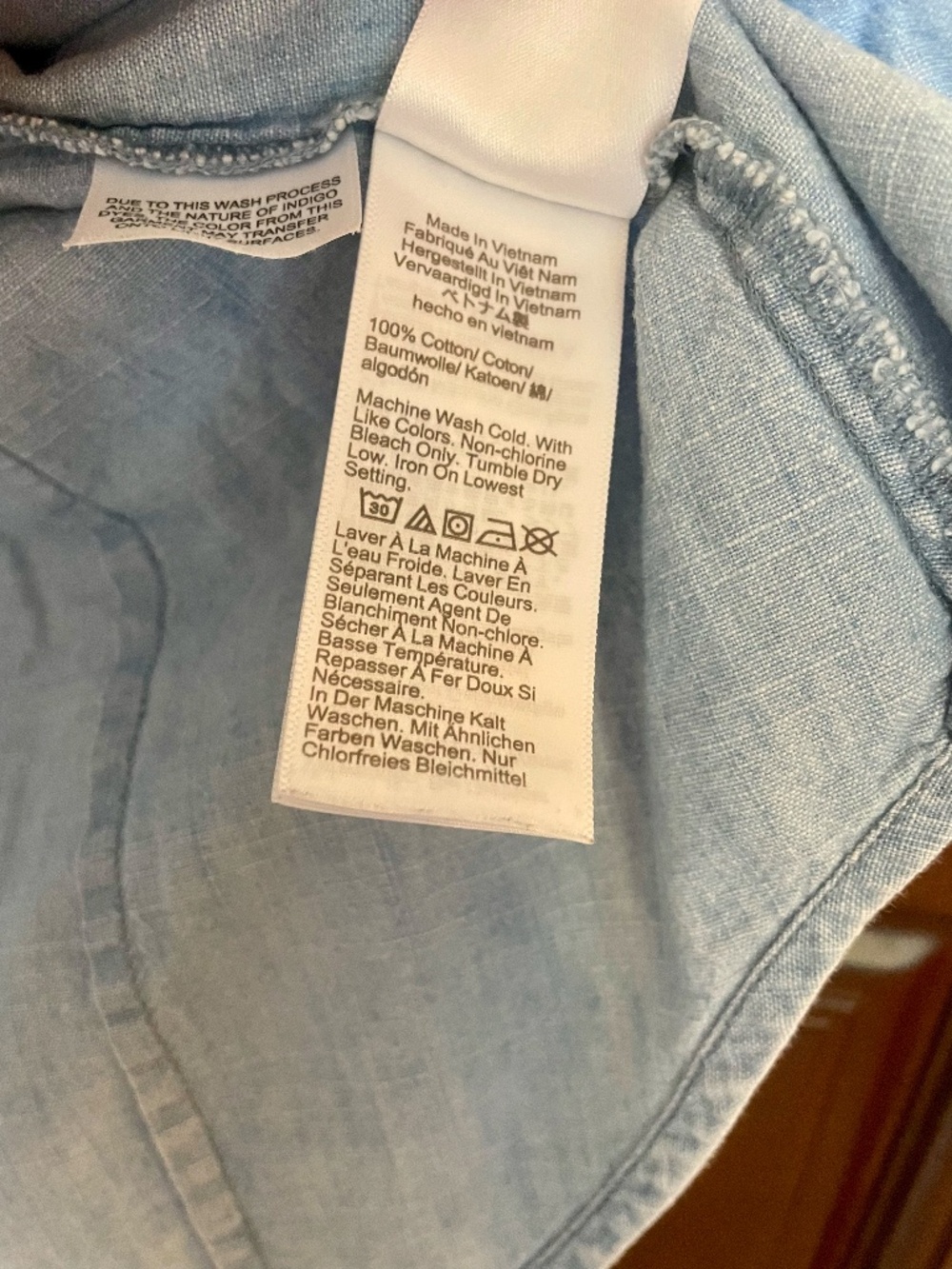 J. Crew Sleeveless chambray button-up shirt in signature fit, XS - Picture 5 of 5